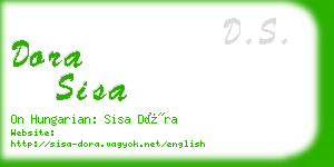 dora sisa business card